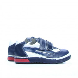 Zapatos para niños pequeños 16-1c índigo+blanco