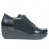 Zapatos casuales mujer 668 negro combinado