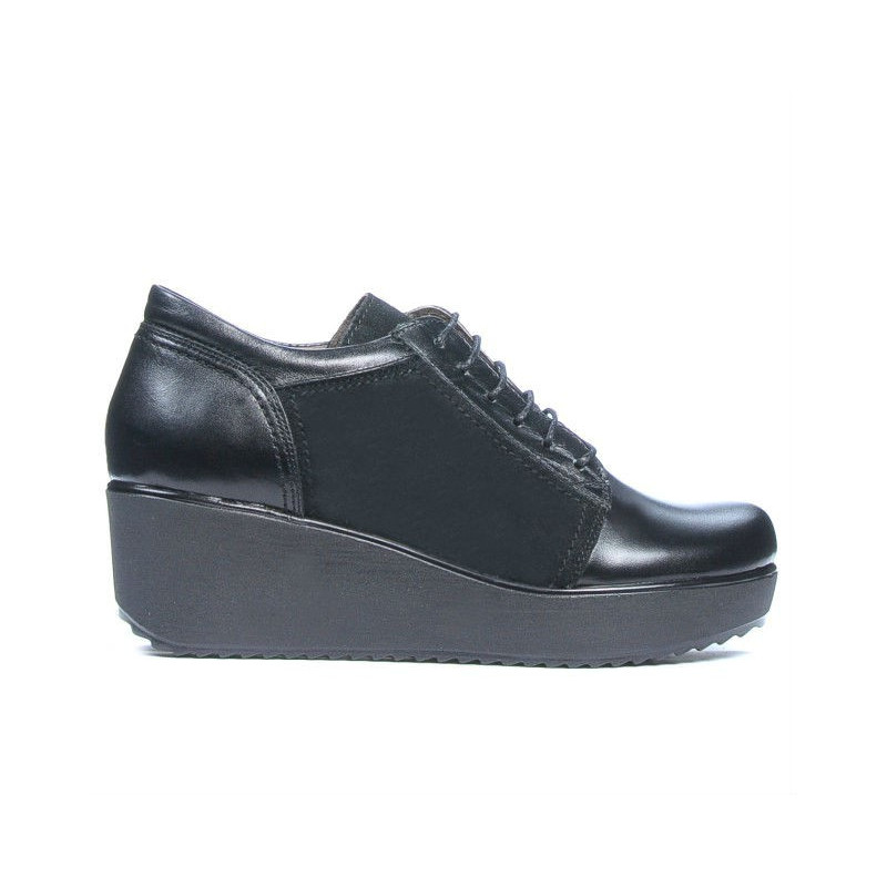 Zapatos casuales mujer 668 negro combinado