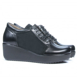 Zapatos casuales mujer 668 negro combinado