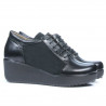 Zapatos casuales mujer 668 negro combinado