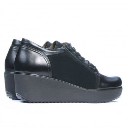 Zapatos casuales mujer 668 negro combinado