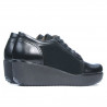Zapatos casuales mujer 668 negro combinado