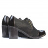 Zapatos casuales de mujer 667 charol café combinado