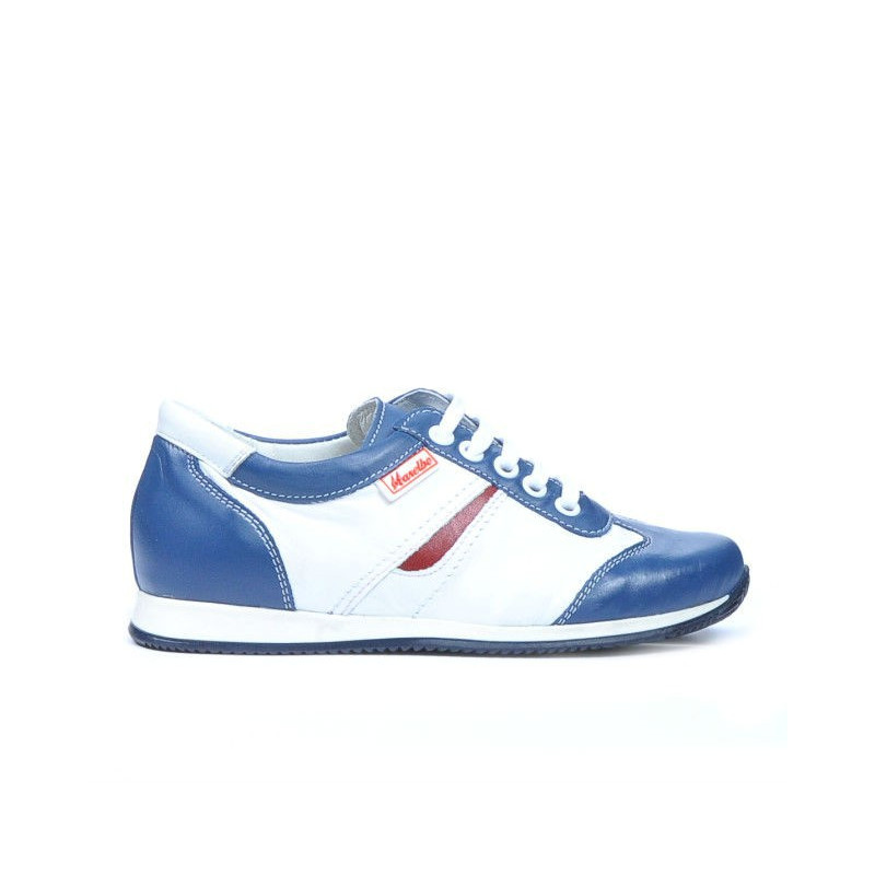 Zapatos para niños 136 índigo+blanco