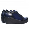 Zapatos casuales de mujer 668 índigo combinado