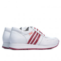 Zapatos deportivos de mujer 665 blanco+rojo