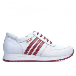 Zapatos deportivos de mujer 665 blanco+rojo