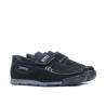 Zapatos para niños pequeños 01c negro de terciopelo