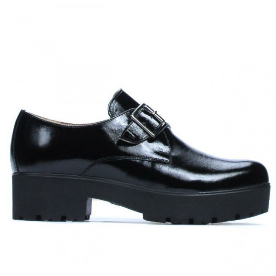 Zapatos casual para mujer 670 charol negro