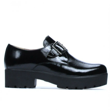 Zapatos casual para mujer 670 charol negro
