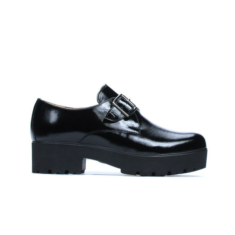 Zapatos casual para mujer 670 charol negro