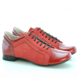 Zapatos casuales de mujer 645 rojo combinado