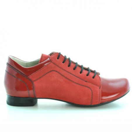 Zapatos casuales de mujer 645 rojo combinado