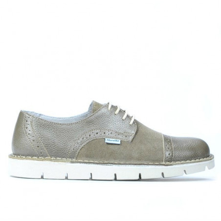 Zapatos casual mujer 7001 arena combinada