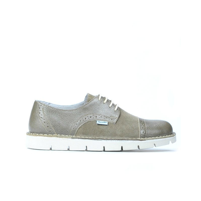 Zapatos casual mujer 7001 arena combinada