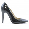 Zapatos elegantes de mujer 1241 charol petróleo nacarado