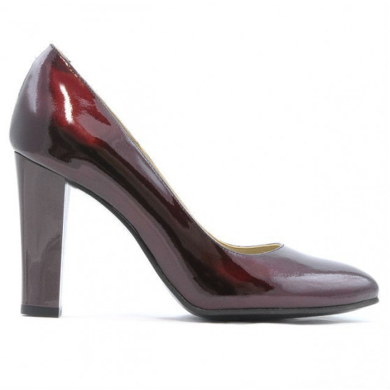 Zapatos elegantes para mujer 1214 charol burdeos01