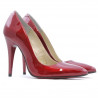 Zapatos elegantes de mujer 1241 charol burdeos