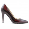 Zapatos elegantes de mujer 1246 charol burdeos 01