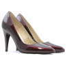 Zapatos elegantes de mujer 1246 charol burdeos 01