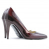 Zapatos elegantes de mujer 1246 charol burdeos 01