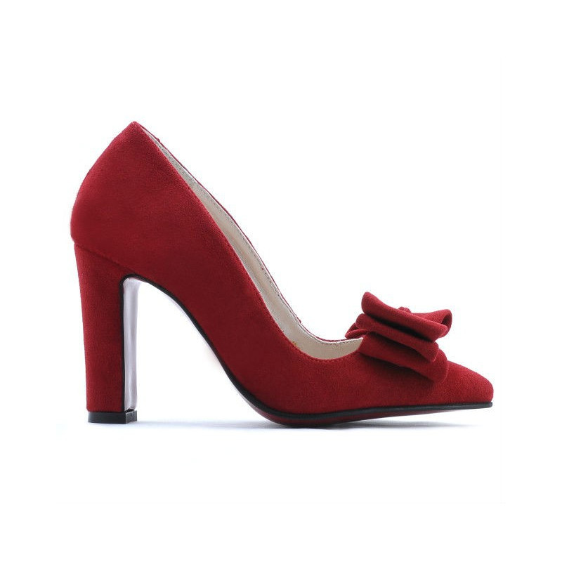 Zapatos elegantes de mujer 1252 rojo antílope