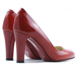 Zapatos elegantes de mujer 1243 charol rojo01