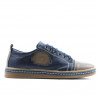Zapatillas para adolescentes 392 marrón+índigo