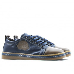 Zapatillas para adolescentes 392 marrón+índigo