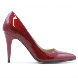 Zapatos elegantes para dama 1246 charol burdeos