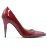 Zapatos elegantes para dama 1246 charol burdeos