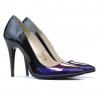 Zapatos elegantes 1241 charol negro+lila (cameleon)