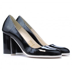 Zapatos elegantes/casuales de mujer 1254 charol negro