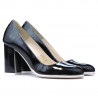 Zapatos elegantes/casuales de mujer 1254 charol negro