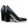 Zapatos elegantes/casuales de mujer 1254 charol negro