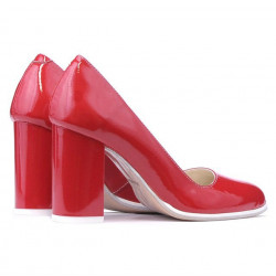 Zapatos elegantes/casuales mujer 1254 charol rojo