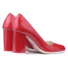 Zapatos elegantes/casuales mujer 1254 charol rojo