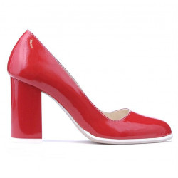 Zapatos elegantes/casuales mujer 1254 charol rojo