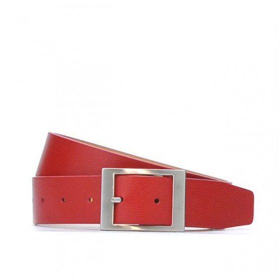 Cinturón de mujer 02m rojo biz