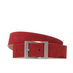 Cinturón mujer 02m rojo terciopelo
