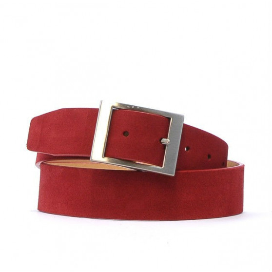 Cinturón mujer 02m rojo terciopelo