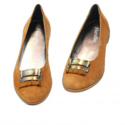 Bailarinas mujer 674 marrón terciopelo