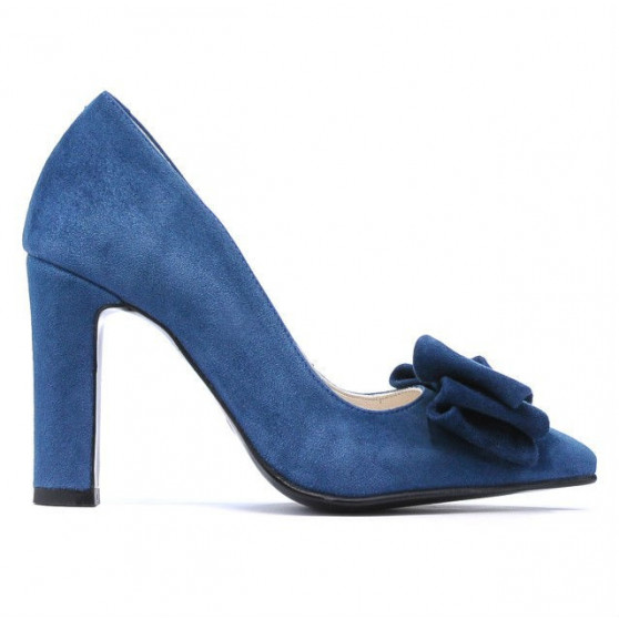 Zapatos elegantes de mujer 1252 turquesa antílope