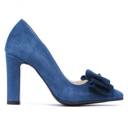 Zapatos elegantes de mujer 1252 turquesa antílope