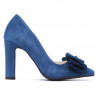 Zapatos elegantes de mujer 1252 turquesa antílope