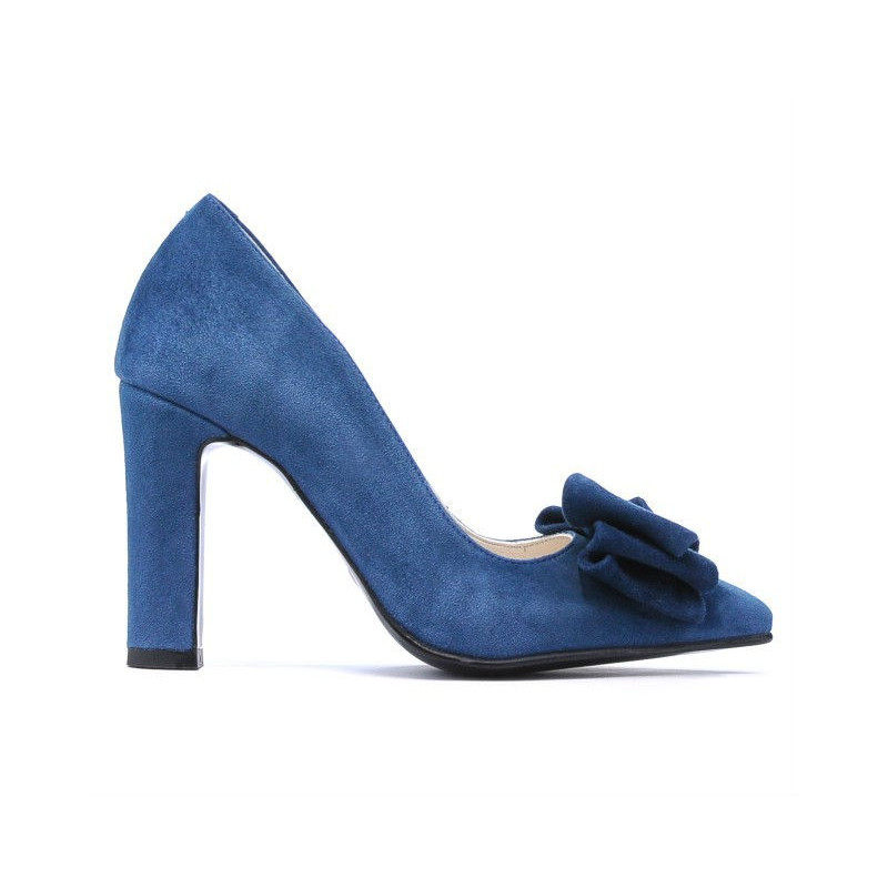 Zapatos elegantes de mujer 1252 turquesa antílope