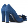 Zapatos elegantes de mujer 1252 turquesa antílope