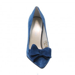 Zapatos elegantes de mujer 1252 turquesa antílope