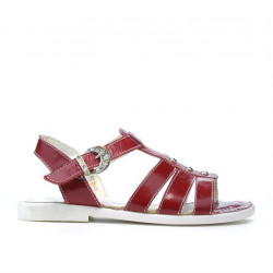 Sandalias para niños 530 charol rojo